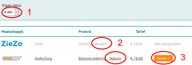 Zorgverzekering 2018